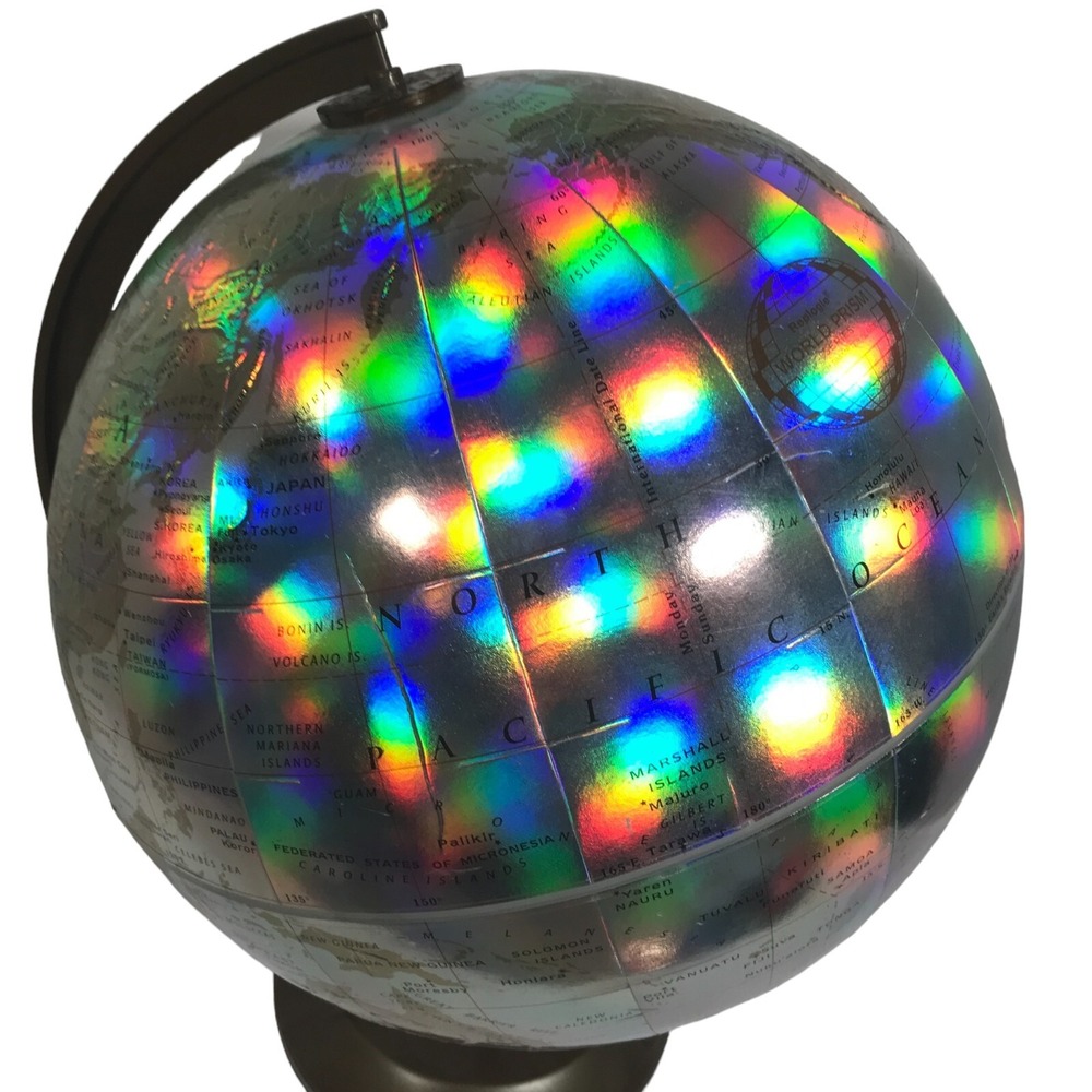 Vintage Replogle World Prism Series 12 Inch Diameter Raised Geography Globe - Picture 7 of 16